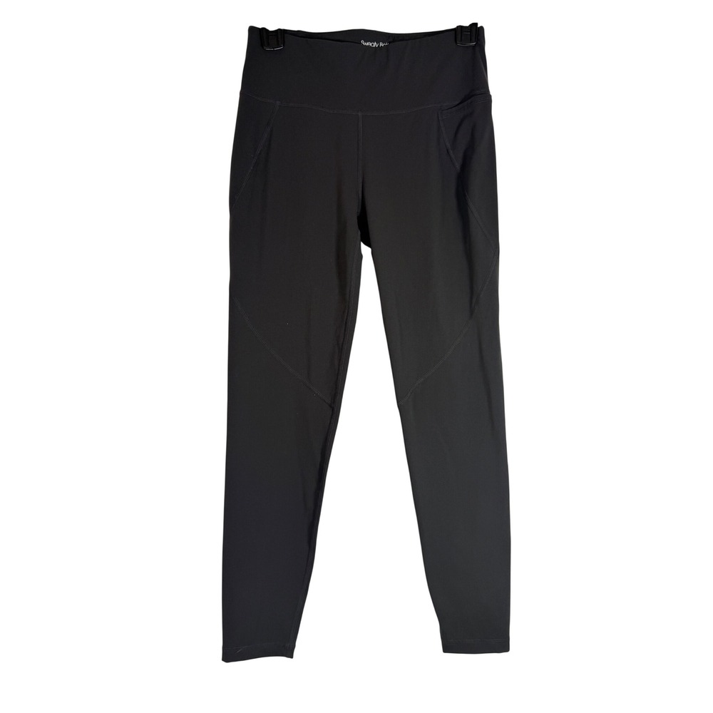 Sweaty Betty Power 7/8 Workout Leggings Black Charcoal High Waist Pockets US 6 S